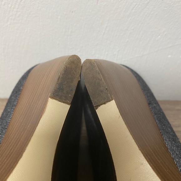 NINE WEST Denim Wedge Shoes - Picture 5 of 13